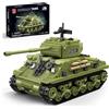TYCOLE Set di Mattoncini per Carro Armato Sherman da 991 Pezzi, Modello Militare da Collezione della Seconda Guerra Mondiale da Costruire ed Esporre, Regali di Compleanno e Vacanze per Adulti, Ragazzi