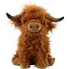 TOPLITHE Simpatico Peluche Di Mucche Delle Highland, Animali Di Peluche Realistici Di Vitelli Delle Highland Morbido Peluche Di Bovini Da Fattoria Regalo for Bambini Natale Halloween