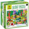 Ludattica - Secret puzzle Il Bosco - Puzzle 24 pezzi bambini 3+ - Due giochi in uno - Made in Italy