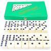 BETTER WITH FRIENDS Valigetta professionale portatile domino grande con 28 pezzi scatola da viaggio 5 cm x 2,7 cm x 0,9 cm domino (verde)