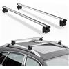 VEVOR Barre Trasversali da Tetto per Auto SUV, Portapacchi da Tetto Auto Carico max 90 kg Lunghezza 1200 mm, Barre 2 pezzi per Porta Bagagli Universali in Alluminio Bici Viaggio Campeggio Pesca