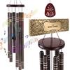 VEVOR Campanelli Eolici per Esterni 1067 mm Campanelli Eolici dai Toni Profondi con 6 Tubi, Campanelli Eolici Commemorativi per Anniversario, Decorazioni per Patio, Portico, Giardino, Marrone Scuro