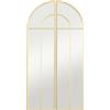 HOMCOM Specchio da Parete ad Arco con Cornice Metallica e Finitura Dorata per Soggiorno, Camera e Corridoio, 30x120x3 cm, Oro | Aosom Italy