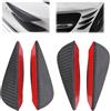 Tissting Labbro del paraurti anteriore universale, Kit spoiler in fibra di carbonio ABS per auto, monovolume e camion, Alette spoiler per paraurti anteriore, Migliora l'aerodinamica e la stabilità