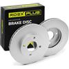 RIDEX PLUS 82B0006P 2x Disco freno Anteriore senza mozzo portaruota senza cuscinetto ruota senza bullone fissaggio ruota Compatibilità con FORD Fiesta Mk6 Hatchback JA8, JR8