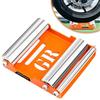 GRAND PITSTOP Motorcycle Wheel Cleaning Stand - Paddock Stand Replacement - Wheel Roller Stand for tire Cleaning & Chain Lubrication (Medium)