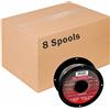 Fi-Shock FW-00018D - Filo di Alluminio Calibro 17 per recinzioni elettriche, 76,2 m, Confezione da 8