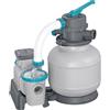 Bestway 58499-7 Pompa di filtraggio a Sabbia da 8.327 l/h per Piscina