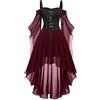 Generico Costume Carnevale Unisex Completo Pirata Jack Sparrow con Camicia Gilet E Cintura per Performance Teatrale Costume Pirata Uomo Donna