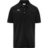 Kappa - Polo, Uomo, Nero, Cotone, Sportivo, Logo Life, Taglia: 2XL
