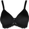 SIELEI SIèLEI Reggiseno con Coppe Spacer E Ferretto Un Fascia Morbido Pizzo Attuale e Malizioso Elegante E Raffinato Allure Art 2686 (C, Nero, 7)