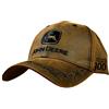 John Deere 100 Anni di Anniversario di Pelle di Petrolio Look Patch Casual cap Marrone, Marrone, Taglia Unica