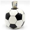Dekohelden24 Salvadanaio a forma di pallone da calcio, ca. 10 x 10 x 10 cm, 200141-I