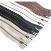 Beaulegan Set di 8 cerniere in metallo - # 3 ottone antico chiusura 30 cm, colori assortiti