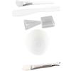 Brrnoo Set di Ciotole per Miscelare Maschere per il Viso con Ciotole per il Viso in Silicone, Spazzole, Spatola, Misurino, Pad Facciale Riutilizzabile, Kit di Strumenti per Estetista per Peel Off e Maschera