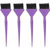 Brrnoo Set Professionale Pennelli Tintura Capelli 4 Pezzi - Setole Morbide Antigoccia, Design Ergonomico a Coda Lunga, Ideale per Applicazione Precisa in Casa e Salone, Leggero e Portati