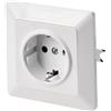 EMOS - Presa Schuko con maggiore protezione da contatto - Montaggio a incasso - 250 V, 16 A - Presa singola con interno - IP20 per interni - bianco (lucido)