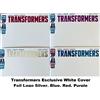 Transformers #1 Bundle x4 Exclusive White Cover Silver Red Blue Purple Logo ITA