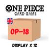 ONE PIECE OP18 SEALED CASE 12 BOOSTER BOX ENGLISH - PREORDER 20/11/26 ENG OP 18