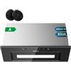 CIARRA CBCB6931B Cappa Aspirante Incasso 60cm Classe A- 460m³/h - 3 Velocità - Doppia Modalità -Controllo Gestuale-Facile Installazione-Con Carbone Attivo CBCF055 - Acciaio Inox Nero