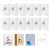 flintronic 12 Pezzi Ganci Adesivi per Quadri, Ganci Autoadesivi per Quadri, Appendi Quadri Senza Chiodi, Per Foto, Dipinti, Orologio