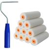 Morocket Rullo Per Pittura,Rulli Per Pittura Kit Rullo di Schiuma Dipingere da 4 in,Rullo Pittura Antigoccia - Rullo Per Pittura Piccolo Indicato per Dipingere Metallo o Legno
