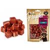 Flamingo Snack per cani - Bastoncini per cani - Hapki Cubetti con anatra e merluzzo - Senza glutine - Senza cereali - 85 g - Flamingo