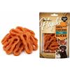 Flamingo Snack per cani - Bastoncini per cani - Hapki Roulade con pollo e pesce - Senza glutine - 85 g - Flamingo