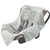 LÄSSIG Coperta a maglia per seggiolino auto Coperta per seggiolino auto 100% cotone organico GOTS menta chiaro