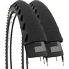 Ecovelo' 2 Copertoni Demi Slick 26 x 1.95 |Pneumatici 50 - 559 per MTB Trekking Bike Bici Ibrida Mountain Bike CityBike