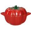 Brandani Mini Cocotte "Pomodoro" in Stoneware con coperchio 16×12,5×10 cm - Forno e lavastoviglie.