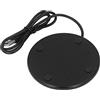 lyrlody Riscaldatore per tazze con temperatura costante di 55 °C, intelligente USB, per tazze e bicchieri con fondo piatto, Ø 10,3 cm (nero)