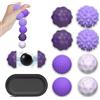 Zyluniy 8 pezzi Palle Magnetiche Anti-Stress, Gioco Sensoriale Portatile in Silicone, perfette contro lo stress e l'ansia (Adatto ad adulti o persone dai 14 anni in su) (Viola)