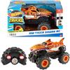 Hot Wheels Monster Trucks Macchina Telecomandata - Tiger Shark RC, in Scala 1:24 con trazione Integrale e penumatici Terrain Action per Tutti i Tipi di Terreno, Giocattolo per Bambini, 4+ Anni, HNV03