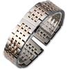 CINTURINO METALLO OROLOGIO UOMO DONNA ARGENTO ORO ROSA 12 14 16 18 20 22 24MM M1