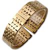 CINTURINO METALLO OROLOGIO UOMO DONNA ORO ARGENTO ROSA 12 14 16 18 20 22 24MM M1
