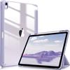 FINTIE Custodia per iPad Air 13 Pollici M4/M3/M2 (2026/2025/2024) con Portapenne - Sottile Leggero Trasparente Cover Posteriore con Bordo in TPU Morbido, Lilla Viola