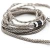 Linsoul Tripowin Zonie IEM Cavo, 16 Core Placcato Argento Cordoni Aggiornati, 1.25m SPC in Ear Monitor Cavi per 7hz Zero:2 Orchestra Lite Cadenza Hype4 Supermix4(2pin 0.78mm, 3.5mm)(Grigio)