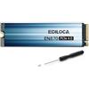 Ediloca EN870 SSD 4TB PCIe Gen4, NVMe M.2 2280, fino a 7300 MB/s, 3D NAND TLC, Unità a stato solido interne, cache SLC dinamica, compatibile con PS5 e PC