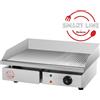 D.L. SERVICE Fry top elettrico con piano in acciaio 1/3 rigato e 2/3 liscio - cm 55 x 43 x 24 h