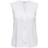 ONLY Carmakoma Donna Carmumi SL Top Camicia Not Applicable, White, 54
