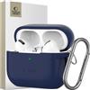 Tech-Protect Gancio in silicone Apple Airpods Pro 1/2 Blu Navy