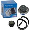 SKF VKMC 02204-2 Kit Tendicinghia con Pompa Acqua | Compatibile con: FIAT 500, BRAVA, BRAVO I, BRAVO II, GRANDE PUNTO, IDEA, MAREA, MAREA Weekend, PANDA, PUNTO, PUNTO