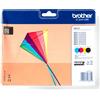 Brother LC-223 LC223VALBP cartuccia d'inchiostro originale colori e nero 2.200 copie
