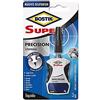 UHU Bostik Super Precision Colla Istantanea Trasparente con Applicatore di Precisione per Piccole Riparazioni, Trasparente, 3gr