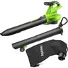 Greenworks 40V Aspiratore Soffiatore a Batteria per Foglie, con Motore Brushless, 370 km/h, 14.17 m³/min, Sacco di Raccolta da 45L, SENZA Batteria e Caricabatterie, Garanzia 3 Anni GD40BVII