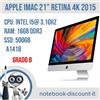 Apple iMac 21" 2015 Cpu i5@ 3.1Ghz Ram 16gb DDR3 SSD 500gb A1418 Monterey