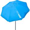 AKTIVE 62239 - Ombrellone da spiaggia grande antivento ultra resistente | Albero inclinabile | Include borsa portaoggetti con maniglia per il trasporto | Grande ombrellone da spiaggia blu
