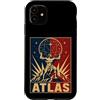 Mythology Atlas Titan Cosmic Strength He Custodia per iPhone 11 Atlante cosmico Titano greco Holding Stars Sky