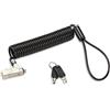 Kensington Slim NanoSaver 2.0 Lucchetto Portatile dal Profilo Patto, con Chiave e Cavo in Acciaio al Carbonio Autoavvolgente da 1,8 m a 76 mm, Ricoperto da Guaina Protettiva in Plastica